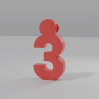 3D printed alphabet